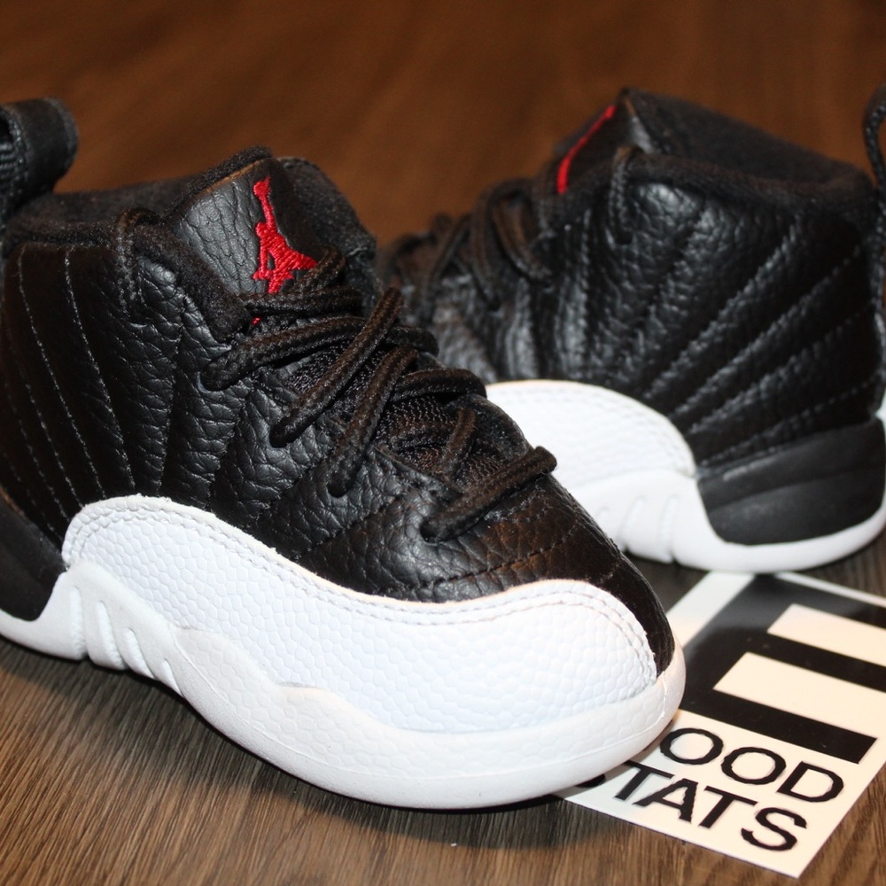 Air Jordan 12 Retro Playoffs Infant Size 4c Sneakers - Picture 3 of 13